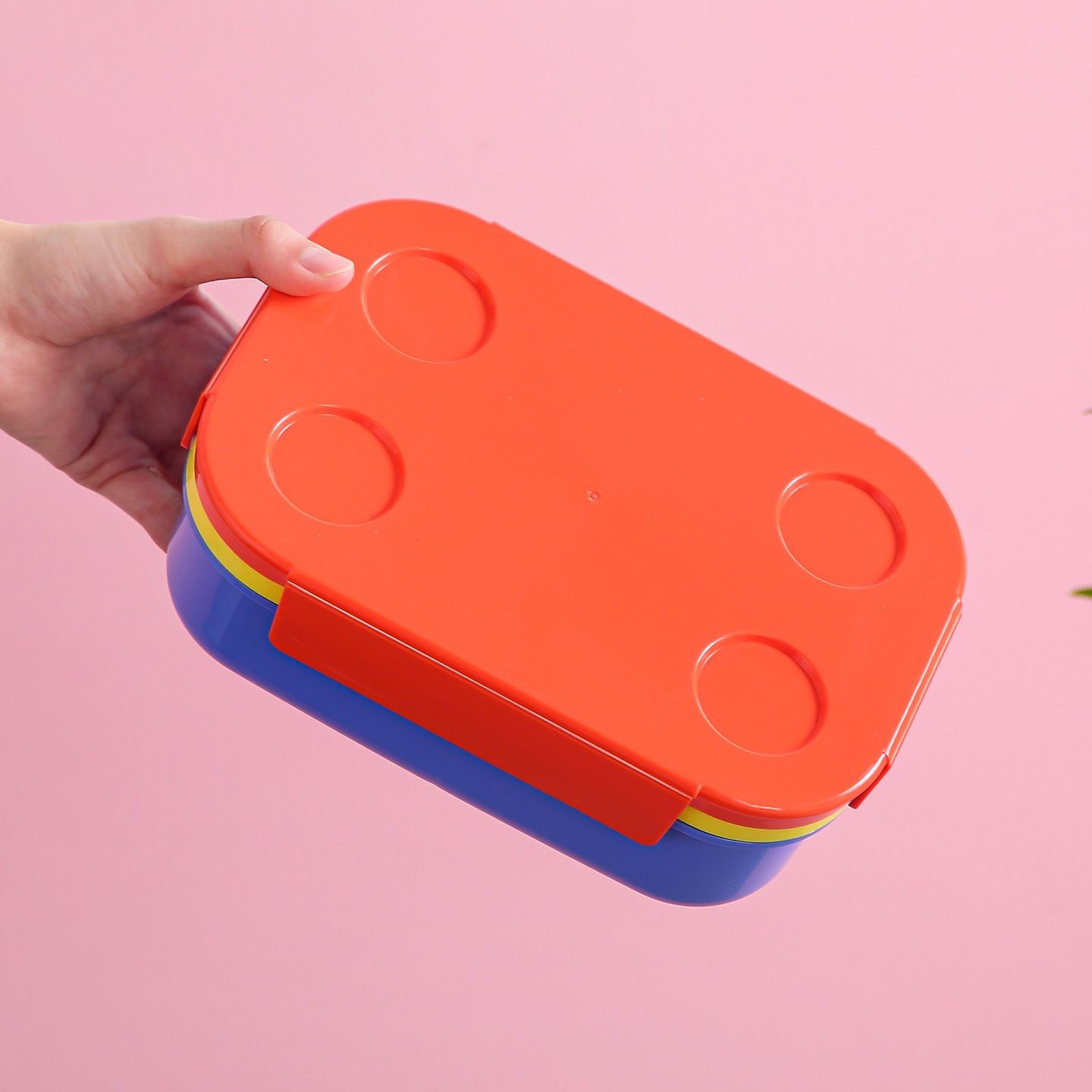 Student Building Blocks Lunch Box Microwave Safe Office Worker Compartment Bento Box Meal Prep Lunch Box