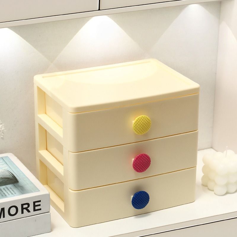 Dopamine Drawer Storage Box Household Desktop Entryway Layered Storage Box Student Stationery Desk Organizer Rack