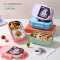 Fiambrera Bento de acero inoxidable 304 al por mayor, recipiente apilable para alimentos
