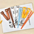 Cartoon Little Bear Student Spoon, Fork and Chopsticks 3-Piece Set Kids Portable Eating Tableware Set General Merchandise Gift