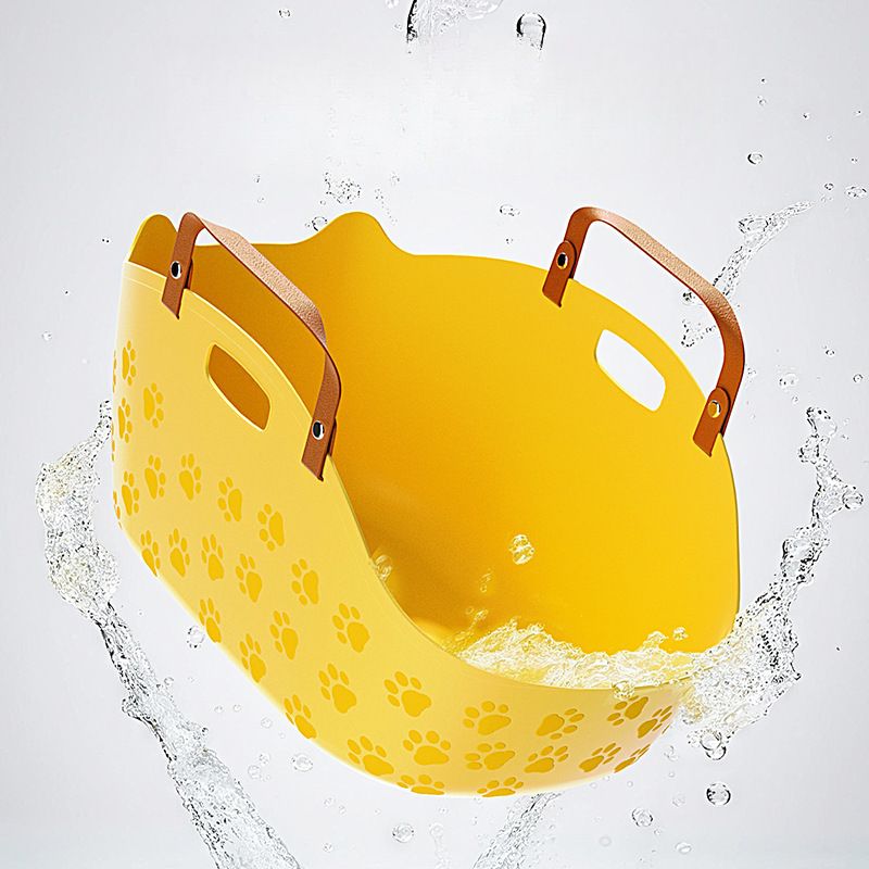 Portable Portable Cat Litter Box Large Anti-Splash Cat Toilet Home Outdoor Cat Basket Pet Supplies