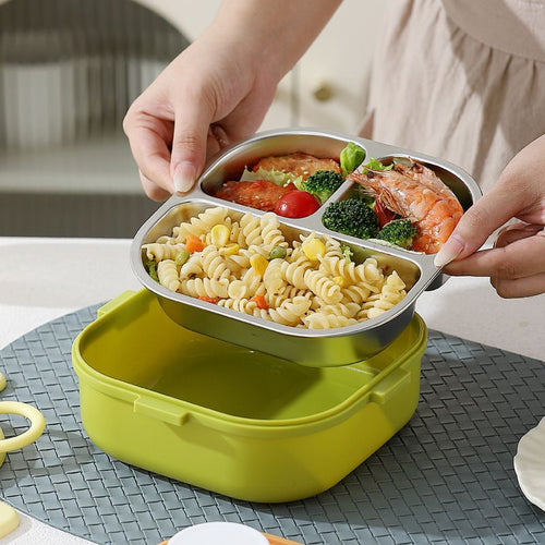 Fiambrera Bento de Acero Inoxidable 304 al por Mayor, para Marcas de Preparación de Comidas