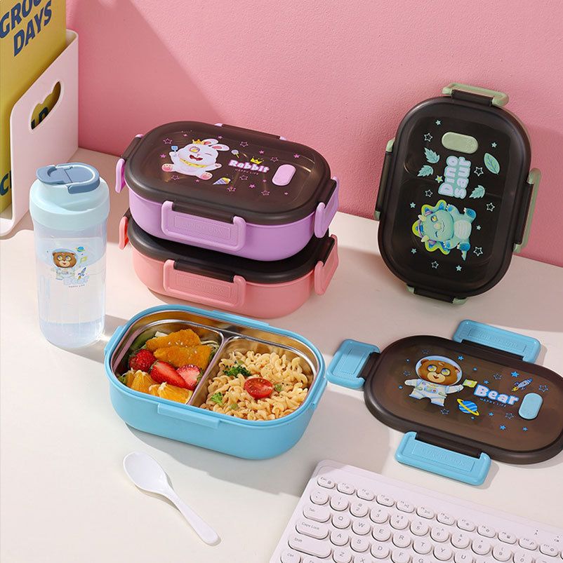 Fiambrera Bento de acero inoxidable 304 al por mayor, para marcas de preparación de comidas