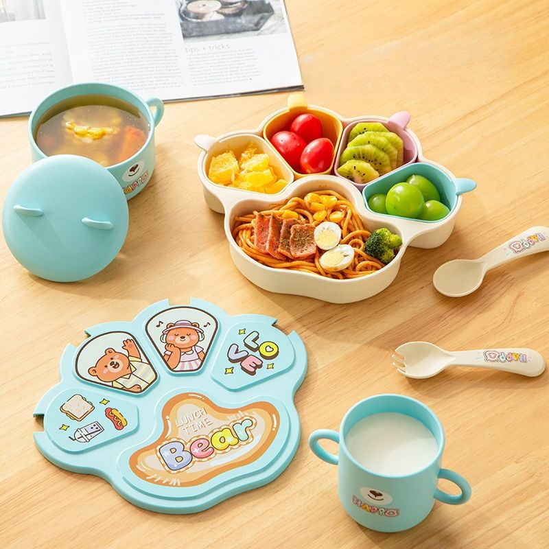 Plato de comedor al por mayor, dibujos animados para niños pequeños y niños