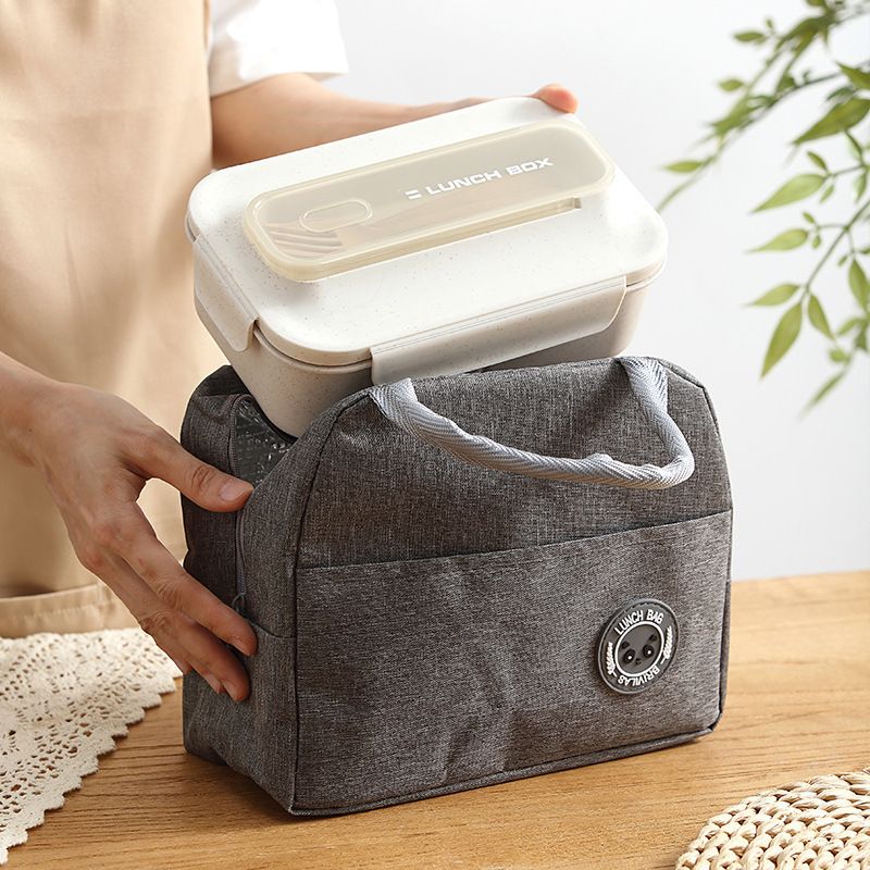 Office Worker Wheat Straw Compartment Lunch Box with Spoon and Fork Student Japanese Style Lunch Bento Box Water Cup Set
