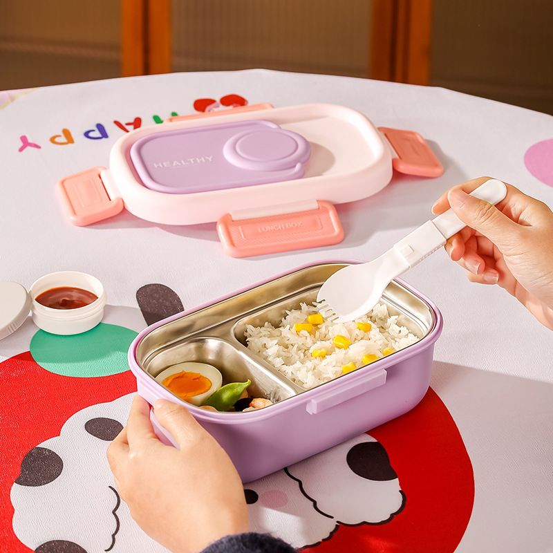 Fiambrera Bento de Acero Inoxidable 304 al por Mayor, Fiambrera Estilo Bento, Minimalista