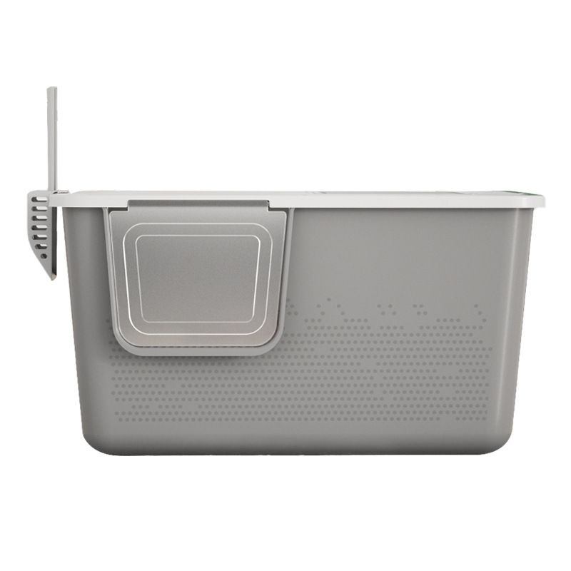 Deep Cat Litter Box Fully Enclosed Large Anti-Splash Cat Toilet Semi-Covered Cat Litter Box Pet Supplies