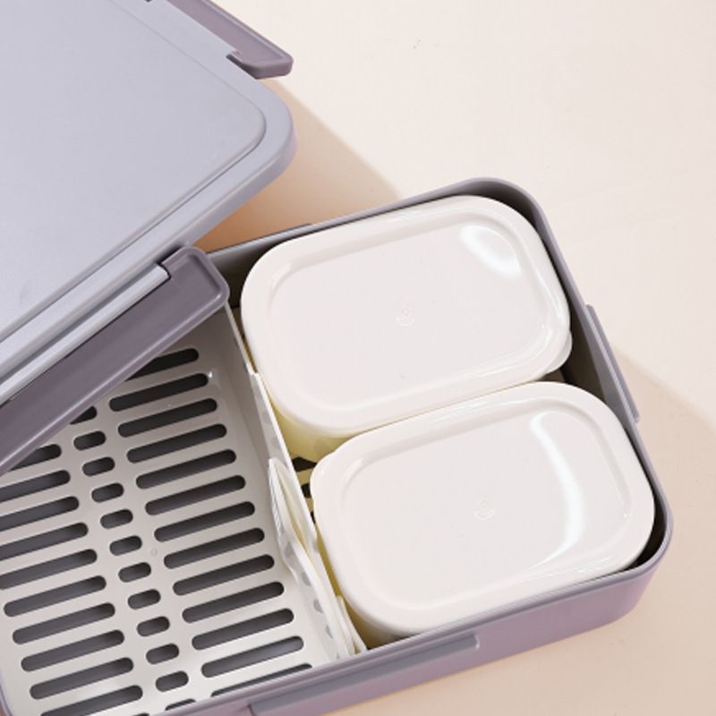 Minimalist Student Plastic Inner Box Compartment Lunch Box Office Worker Lunch Bento Box Food Container Microwave Safe