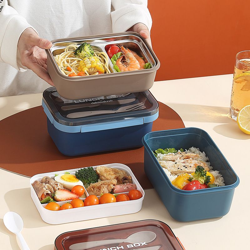 Fiambrera Bento de Acero Inoxidable 304 al por Mayor, para Viajes y Picnics