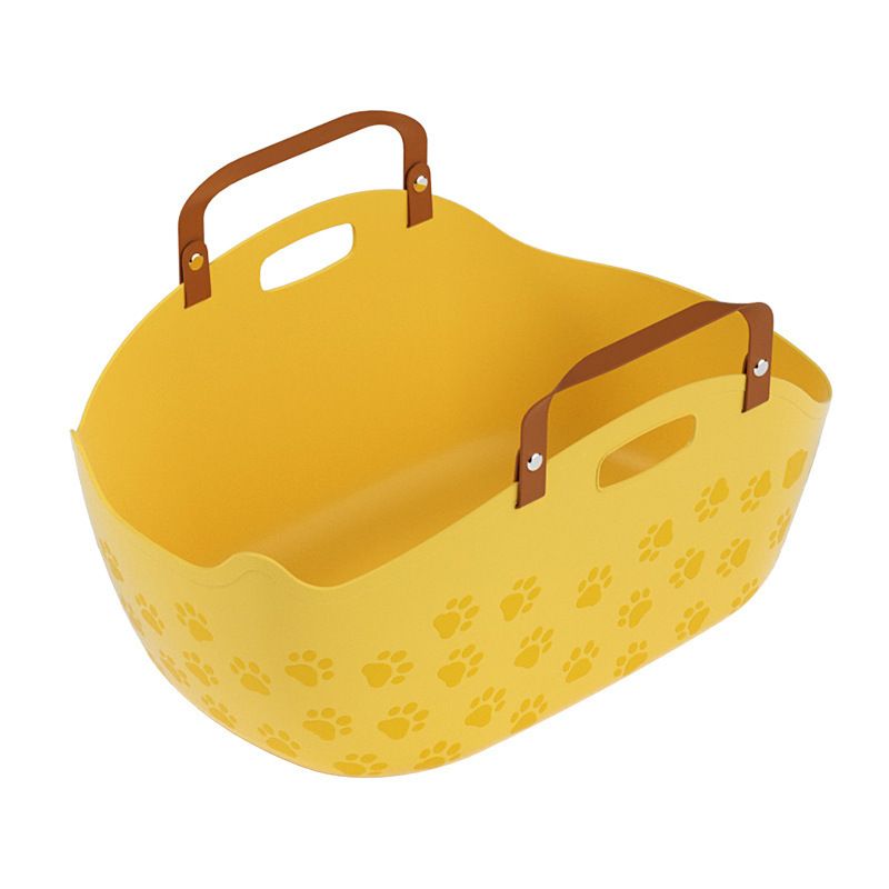 Portable Portable Cat Litter Box Large Anti-Splash Cat Toilet Home Outdoor Cat Basket Pet Supplies