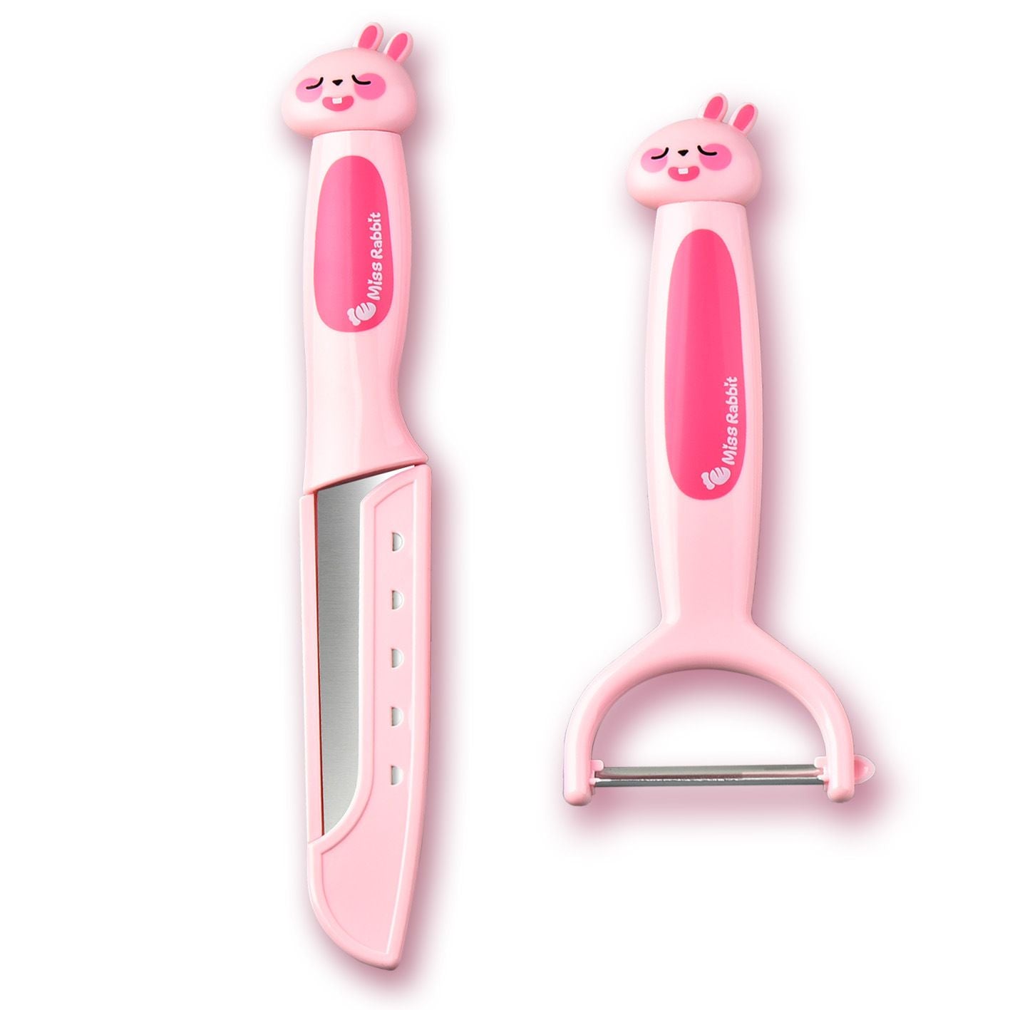 Kitchen Home Fruit Knife Peeler Set Student Cartoon Stainless Steel Peeler Travel Portable Tableware