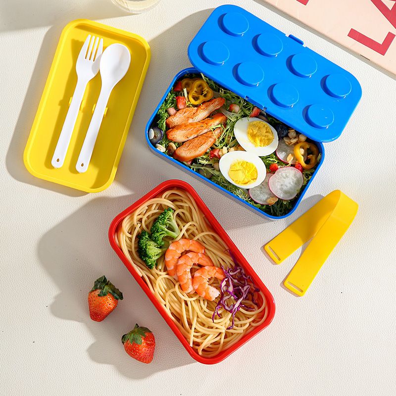Fiambrera Bento de Plástico al por Mayor, para Niños y Estudiantes