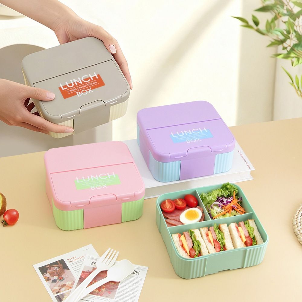 Fiambrera Bento de Plástico al Por Mayor, Fiambrera Estilo Bento