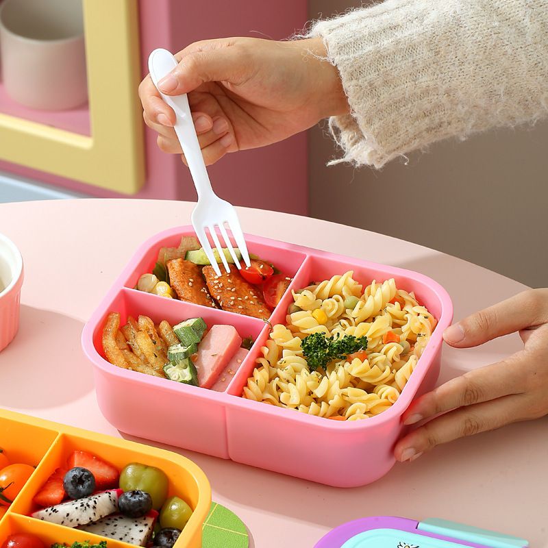 Fiambrera Bento de PP apto para alimentos al por mayor, fiambrera Bento apta para microondas