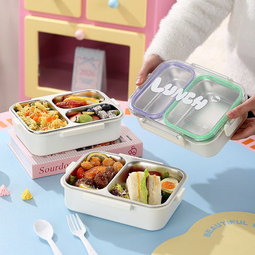 Fiambrera Bento de Acero Inoxidable 304 al por Mayor, Fiambrera Estilo Bento, Elegante