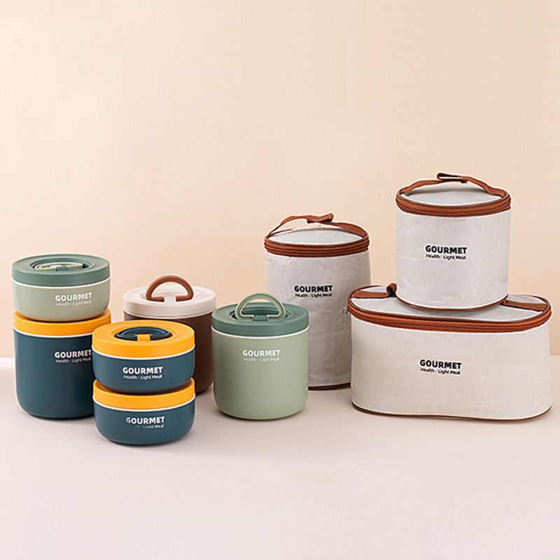 Fiambrera Bento de acero inoxidable 304 al por mayor, para marcas de preparación de comidas, minimalista