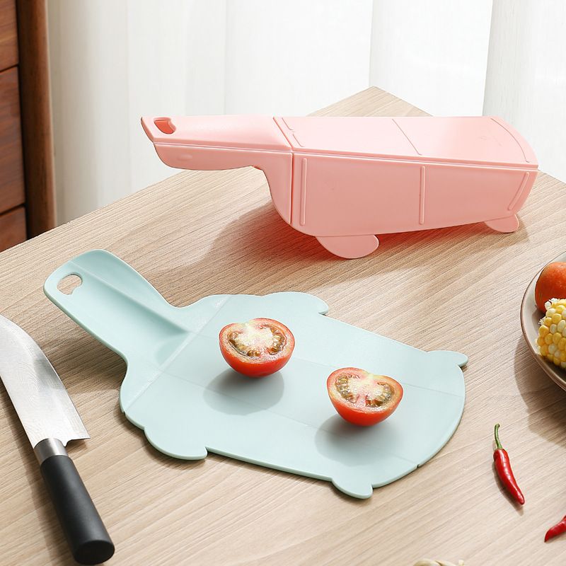 Kitchen Tableware Plastic Cutting Board Student Outdoor Travel Portable Foldable Picnic Cutting Board
