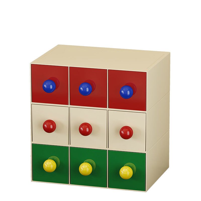 Desktop Dopamine Perler Beads Drawer Storage Box Office Stackable Organizer Box Dorm Combination Organizer Box