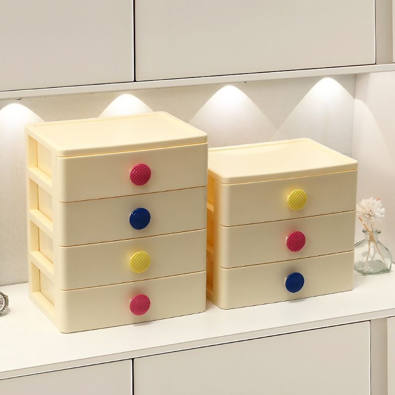 Dopamine Drawer Storage Box Household Desktop Entryway Layered Storage Box Student Stationery Desk Organizer Rack