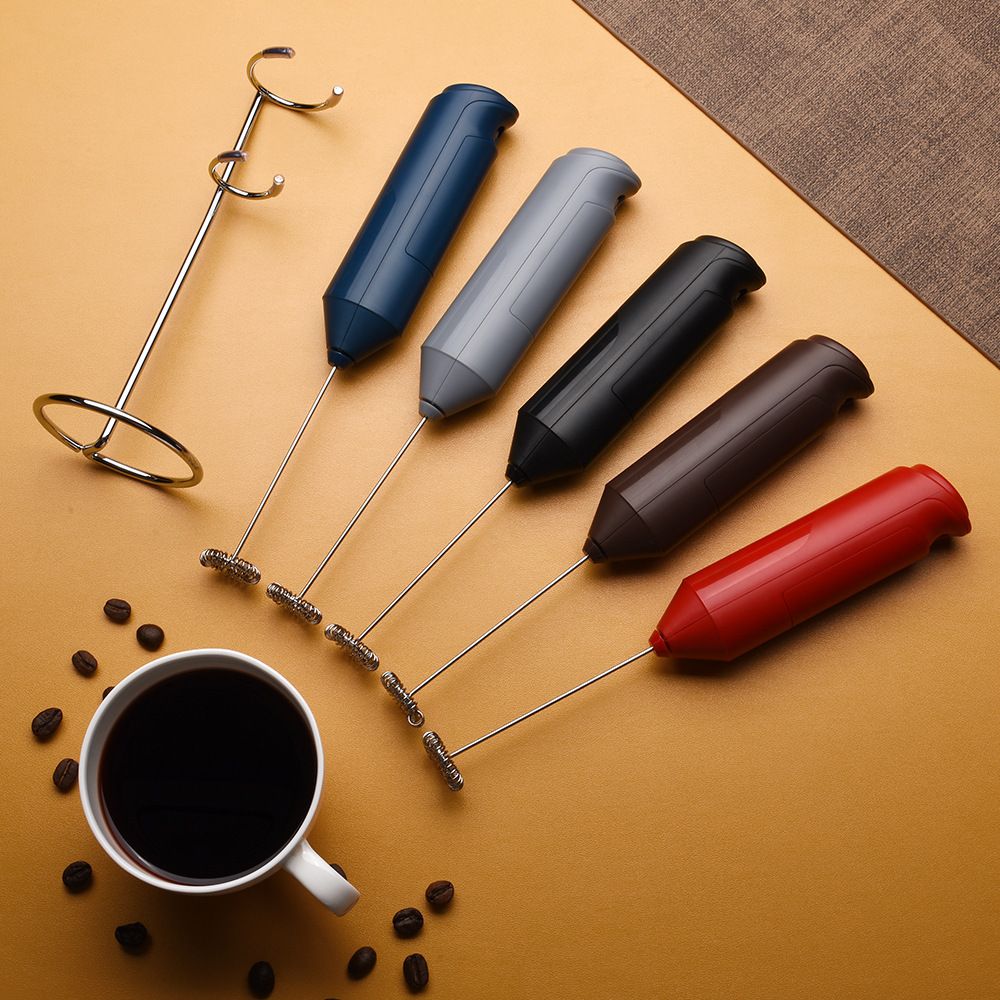 Rechargeable Portable Household Electric Milk Frother Creative Smart Milk Frother Electric Egg Beater
