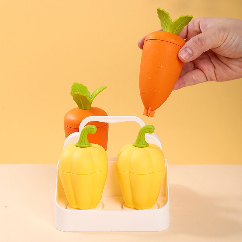 Student Milk Tea Cup Ice Tray Popsicle Mold Creative 6-Grid Bell Pepper Popsicle Mold Household diy 6-Grid Ice Mold