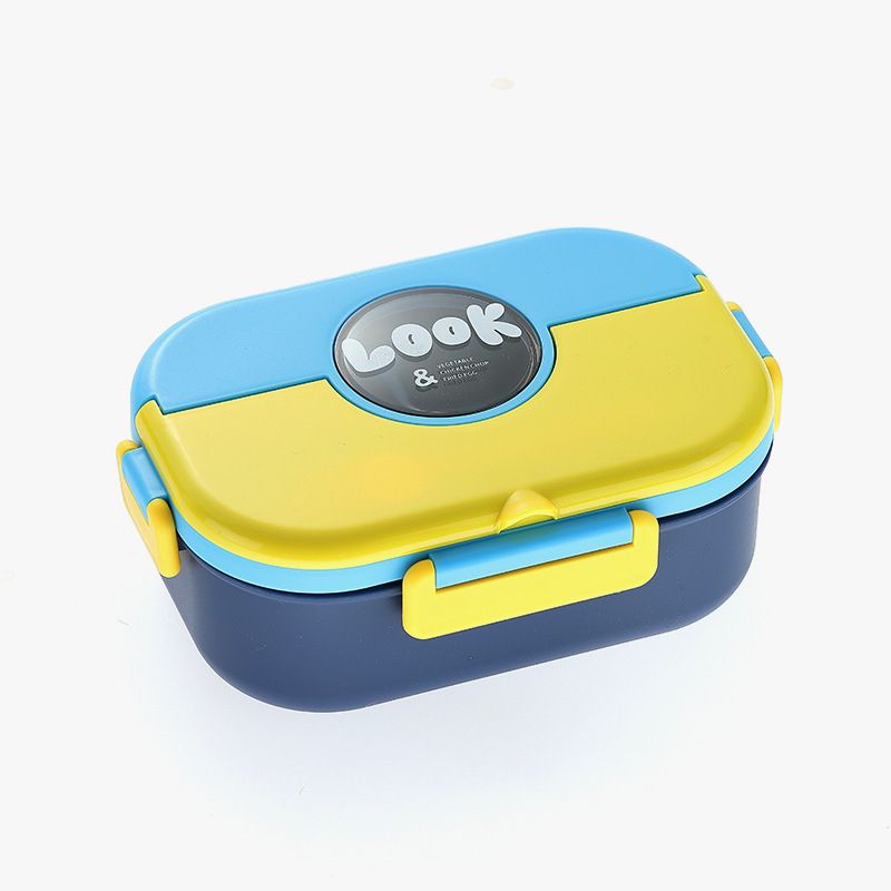 Student Stylish Lunch Box and Water Cup Set Minimalist Office Worker Plastic Compartment Lunch Bento Box with Cutlery