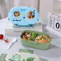 Fiambrera de plástico Bento al por mayor, recipiente de comida apilable