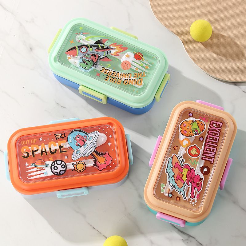Fiambrera Bento de Acero Inoxidable 304 al por Mayor, Recipiente Portátil para Preparar Comidas