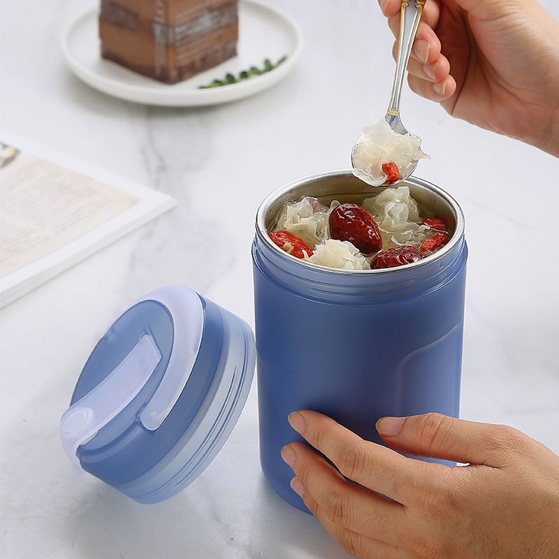 Japanese Style 304 Stainless Steel Soup Cup Student Milk Cup Office Worker Portable Portable Water Cup