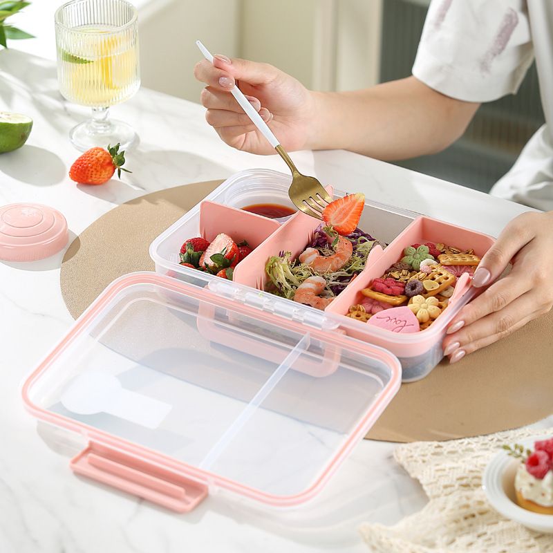 Minimalist Travel Outdoor Lunch Box Large Capacity Transparent Light Food Container Food Container