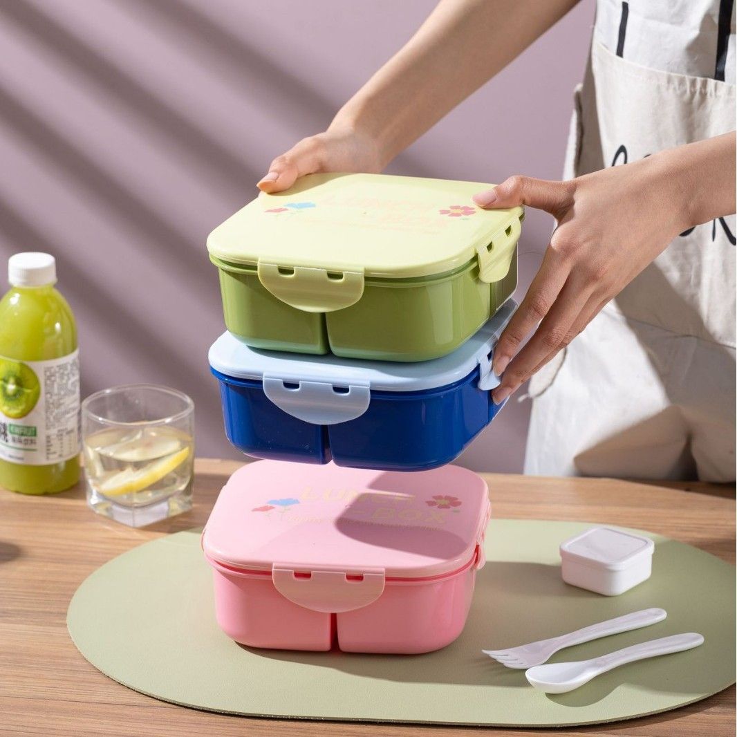 Fiambrera Bento de PP apto para alimentos al por mayor, para marcas de preparación de comidas