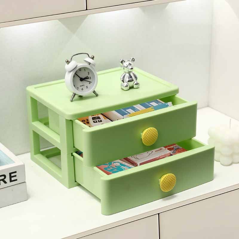 Dopamine Drawer Storage Box Household Desktop Entryway Layered Storage Box Student Stationery Desk Organizer Rack