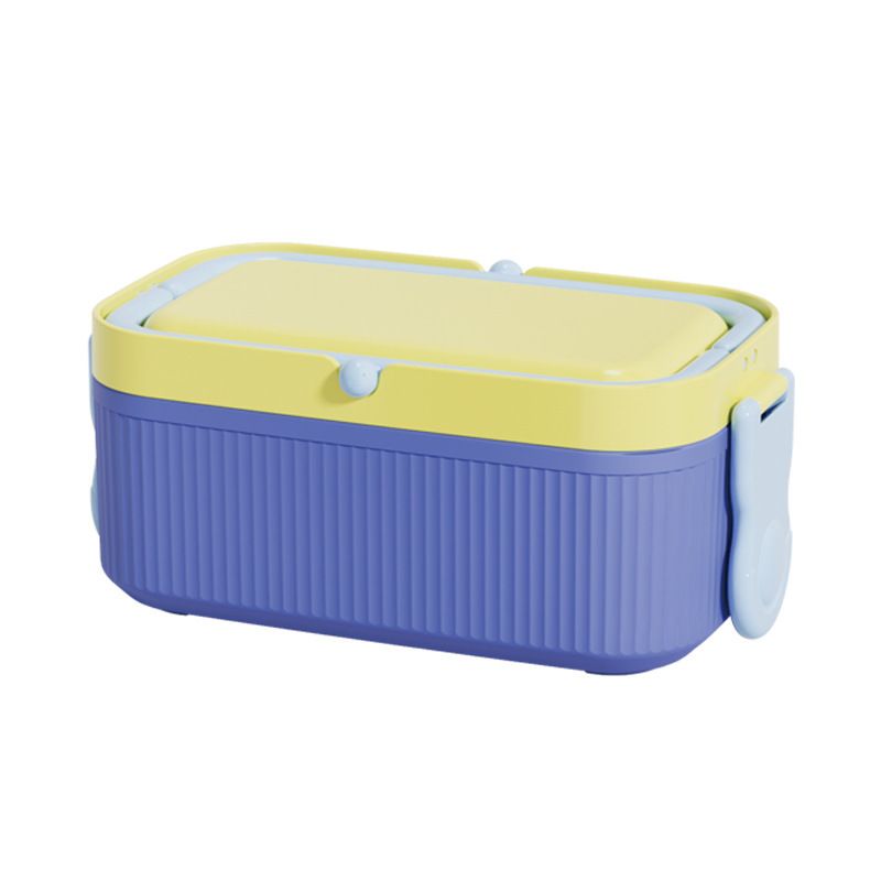 Outdoor Large Capacity Double-Layer Rectangular Lunch Box Office Worker Bento Box Microwave Safe Freshness Box Lunch Box