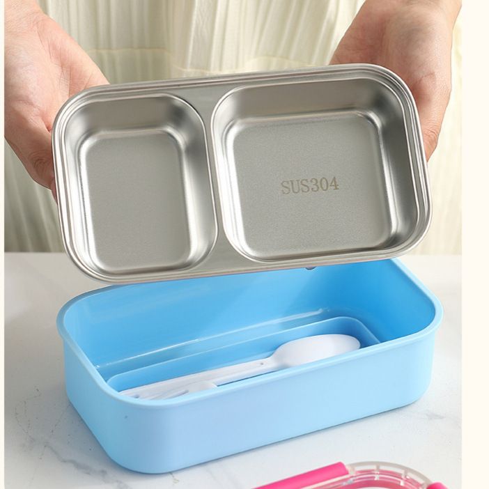 Fiambrera Bento de Acero Inoxidable 304 al por Mayor, Fiambrera Bento Apta para Microondas
