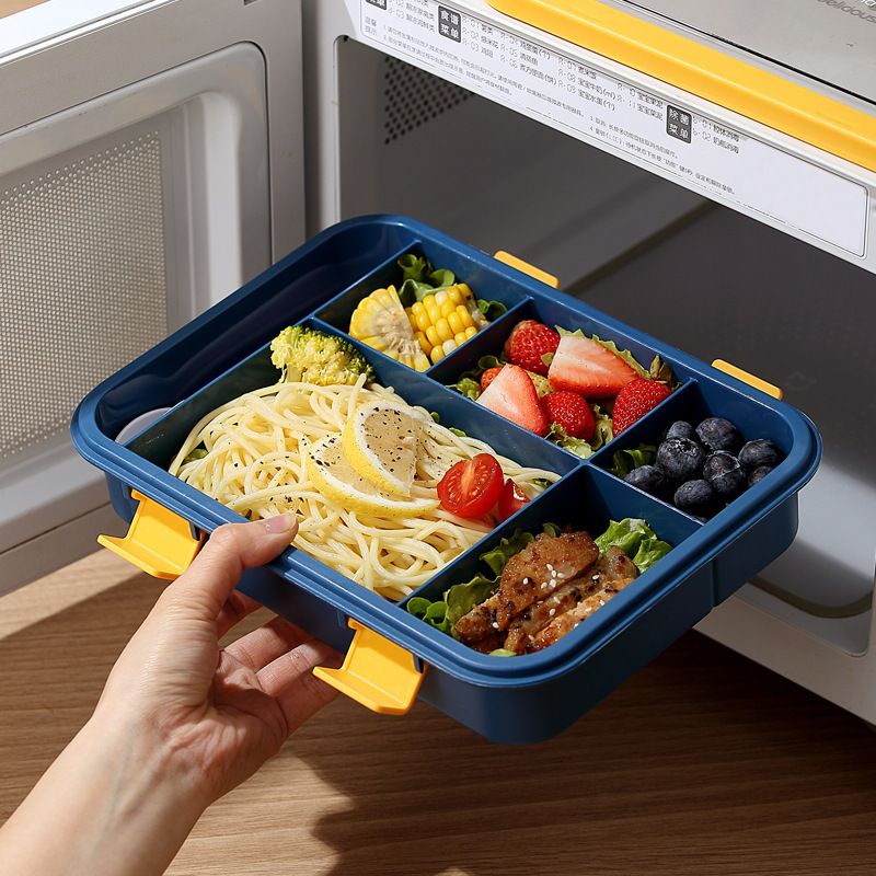 Fiambrera Bento de Silicona al por Mayor, Fiambrera Rectangular Estilo Bento
