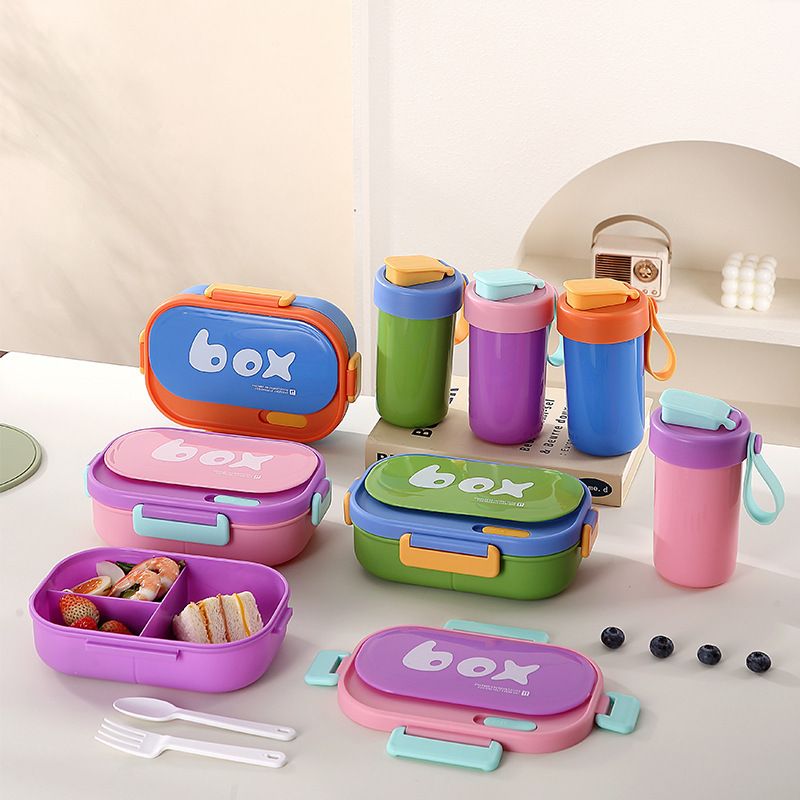 Fiambrera Bento de Acero Inoxidable 304 al por Mayor, Recipiente Hermético para Almuerzo